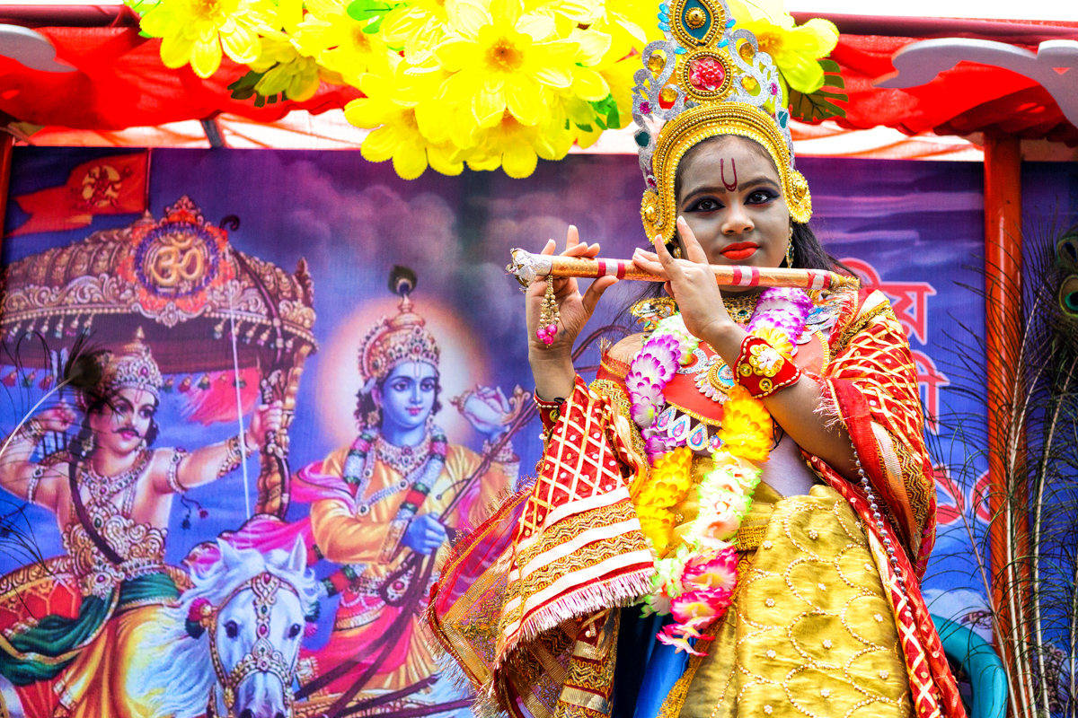 Children Dressed As Lord Krishna