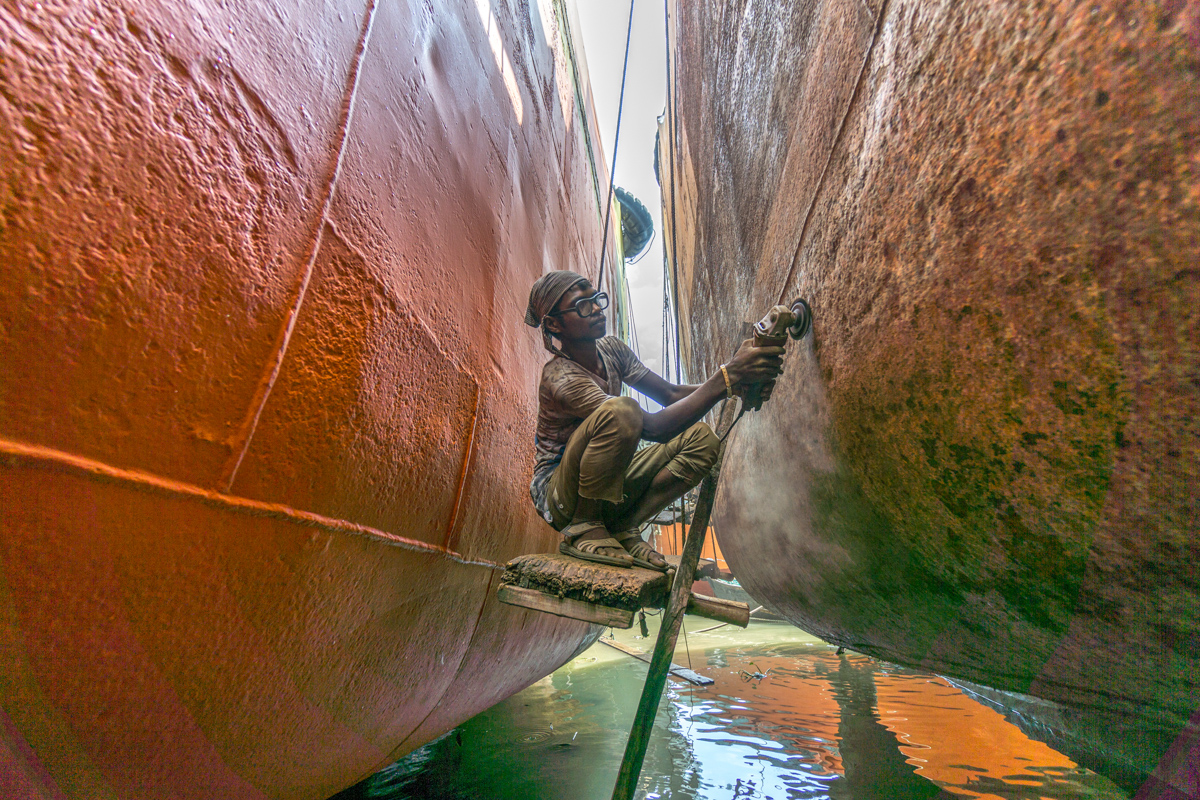 Local Workers Are Working To Repair Ships