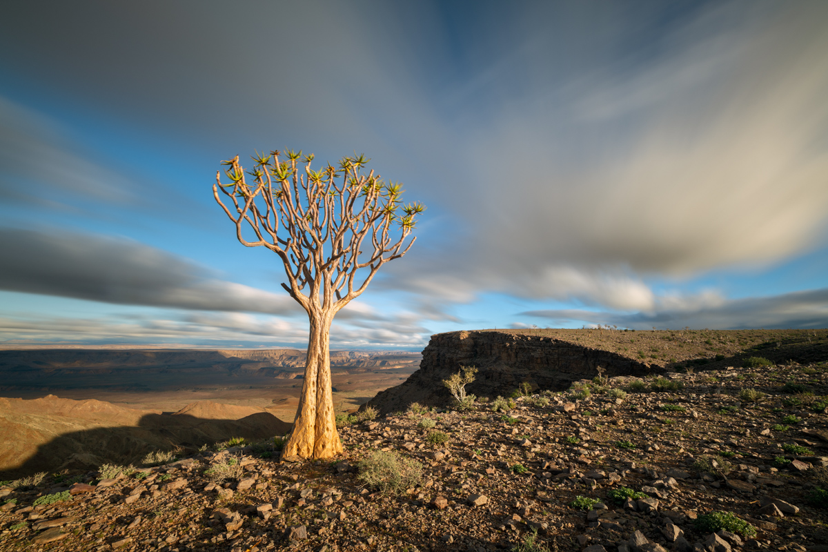 A Dramatic Sunset Landscape Taken On Top Of The Arid And Stark F