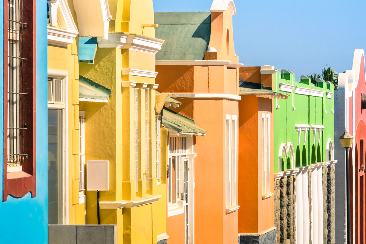 Detail Of Colorful Houses In Luderitz – The Ancient German Style